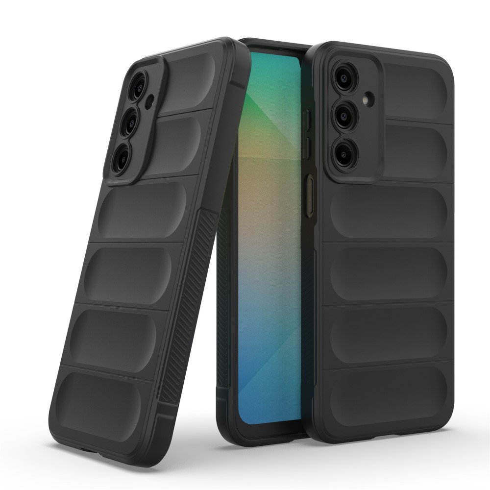 Samsung Galaxy A56 Outdoor Gummi Schutzhülle Anti-Drop - Schwarz