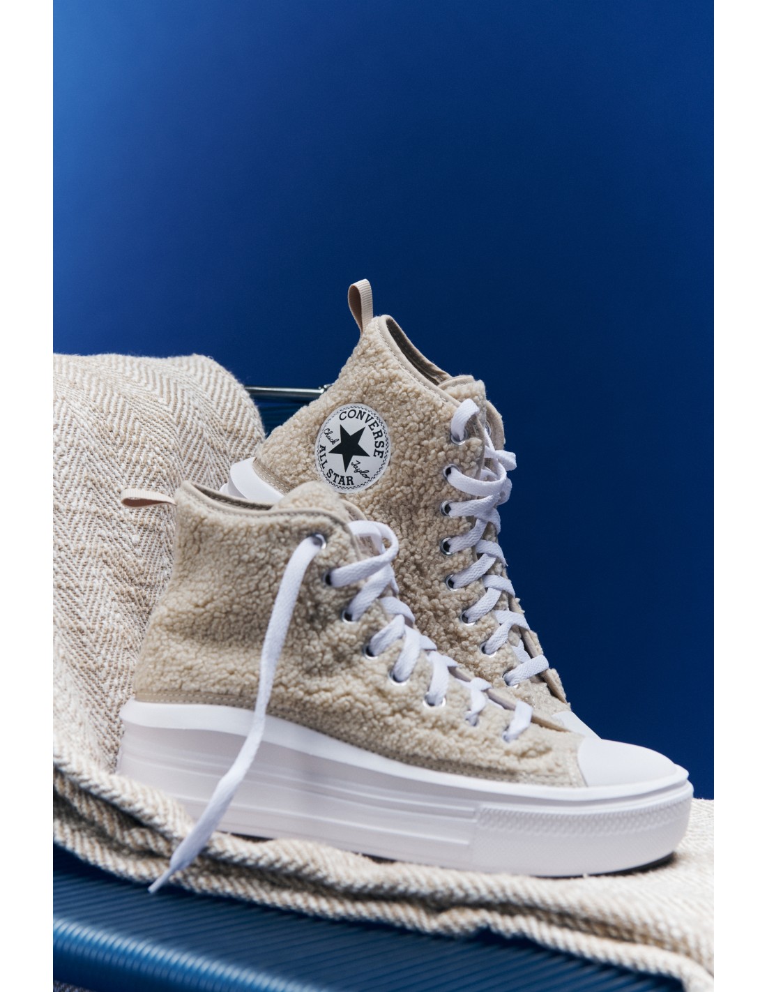 converse Sneakers Femme Montante Ctas Move Hi Beach Stone/White/Black