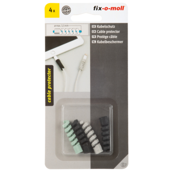 Kabelbeschermers 3 kleuren 9x42mm - 4 stuks
