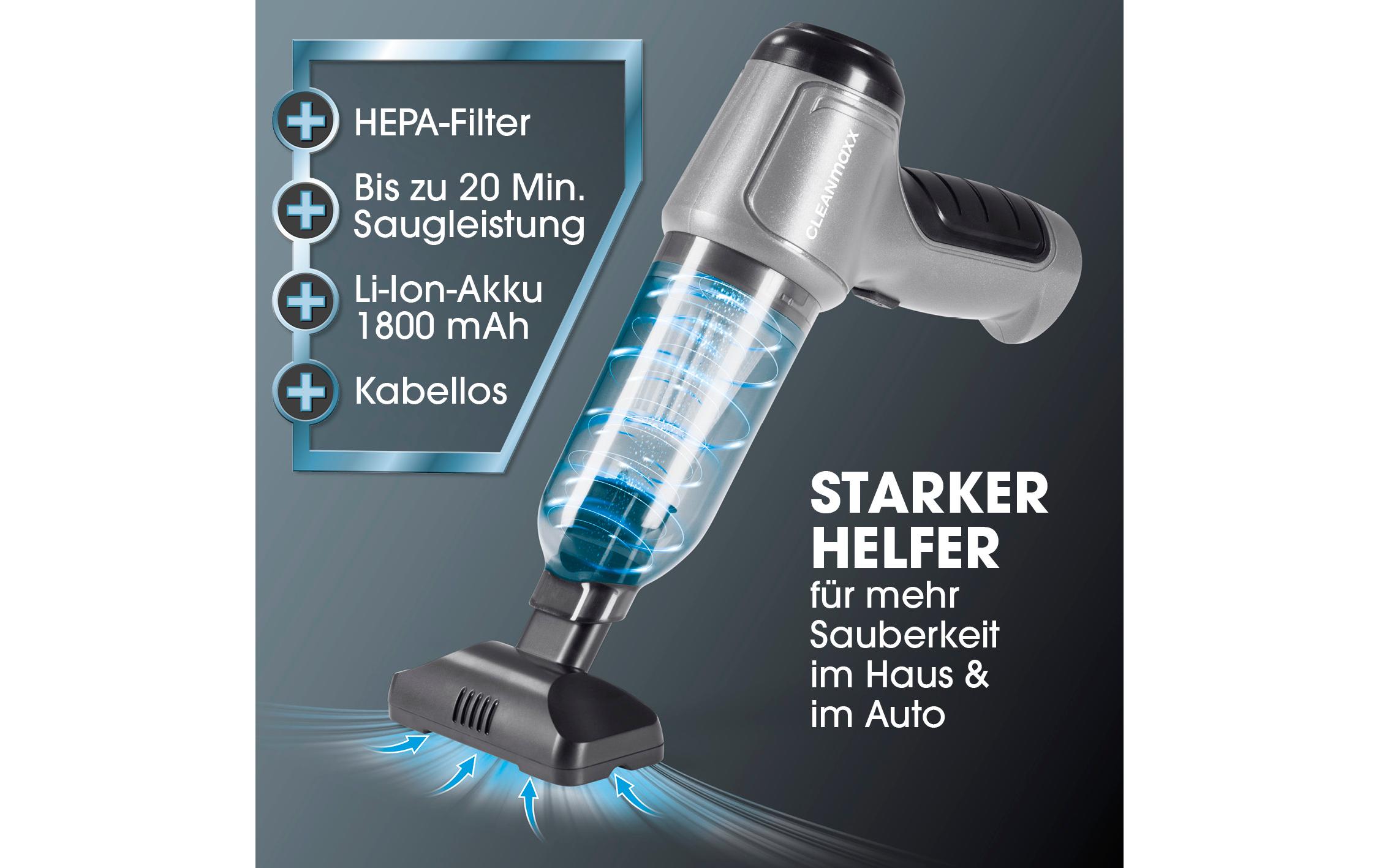 Akku-Handsauger GrauHandstaubsauger