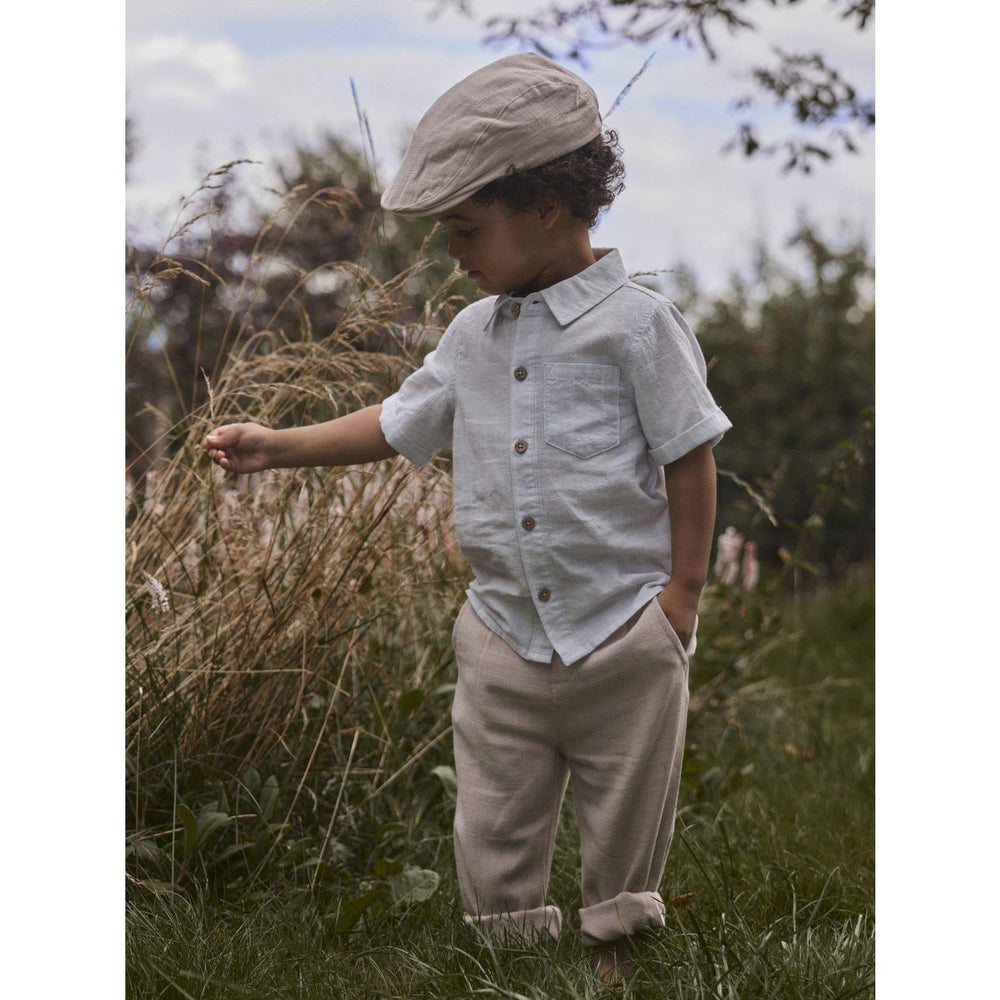 Køb Lil'Atelier Gray Dawn Coconut Milk Nmmflorentin Ss Skjorte Lil