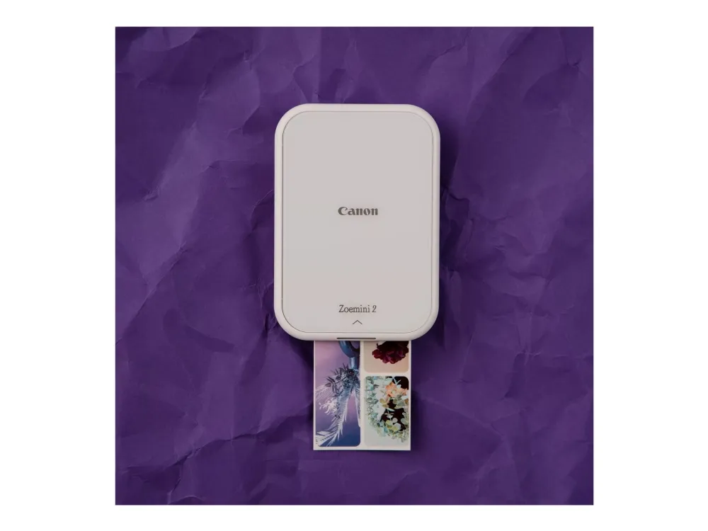 Canon Zoemini 2 - Printer - farve - zink - 50.8 x 76.2 mm - 313 x 500 dpi - op til 0.83 min./side (mono) / op til 0.83 min./side (farve) - kapacitet: 10 ark - Bluetooth 5.0 - perlehvid