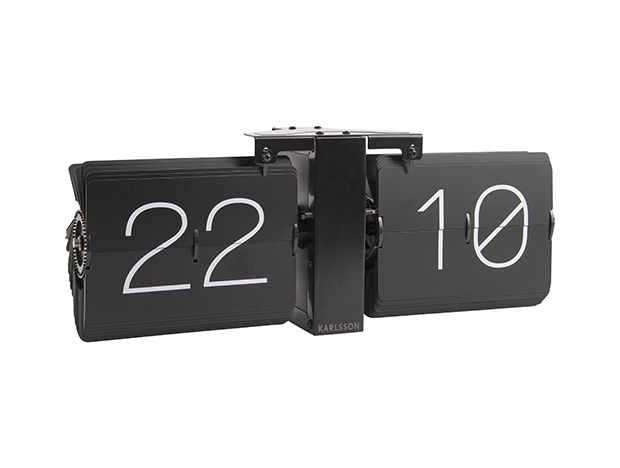 Flip clock No Case black, matt black stand