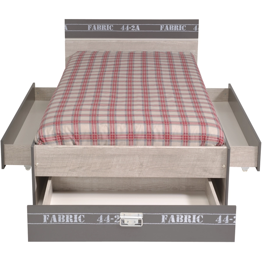 Parisot Kinder- und Jugendzimmer 4-tlg Fabric 14 Esche-grau Esche-grau