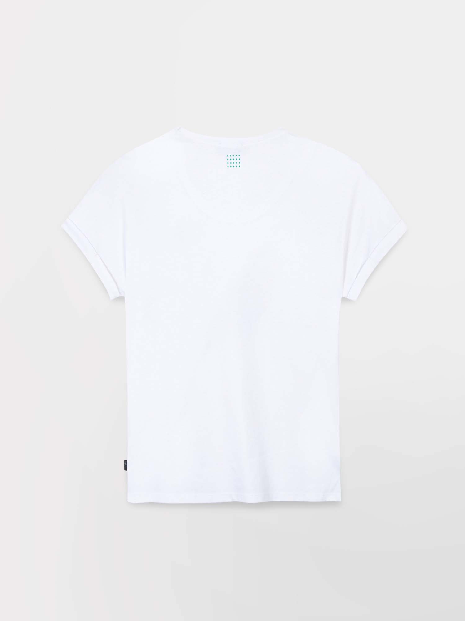 Tee Shirt Femme Coton Biologique Motif Perroquet Blanc