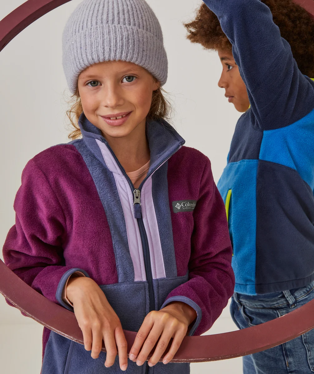 COLUMBIAVESTE EN POLAIRE FILLE BACK BOWL MAGENTA ET VIOLET