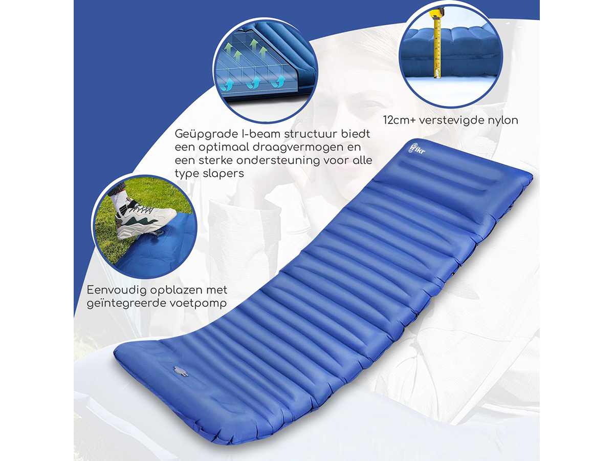 Hikr® 10cm+ slaapmat - Blue