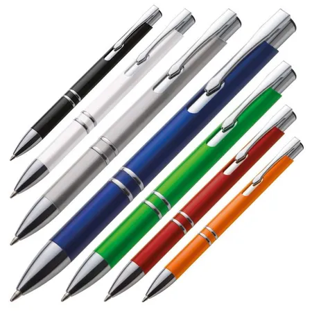 Easy Gifts Kugelschreiber aus Kunststoff, 7 Stück in verschiedenen Farben