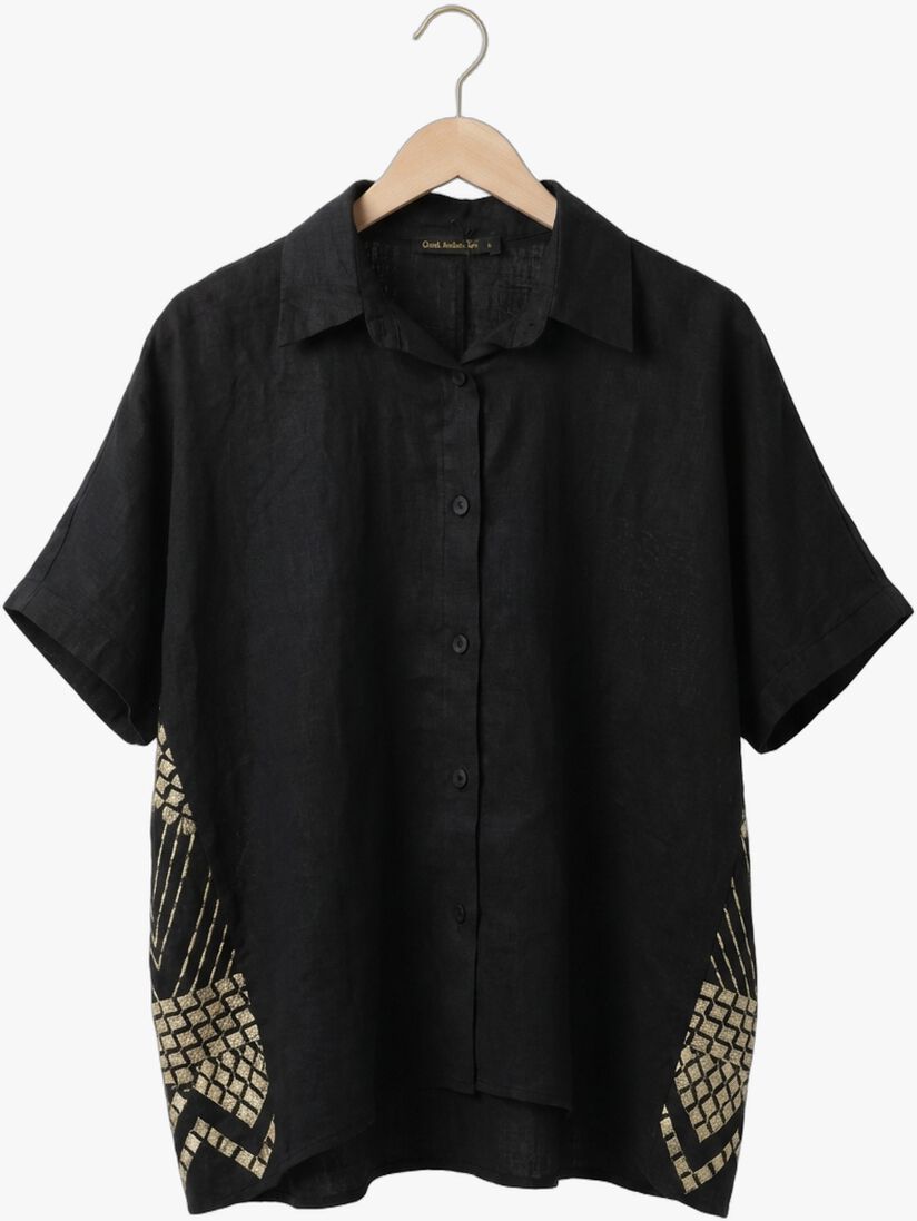 zwarte greek archaic kori blouses s26k-4085036