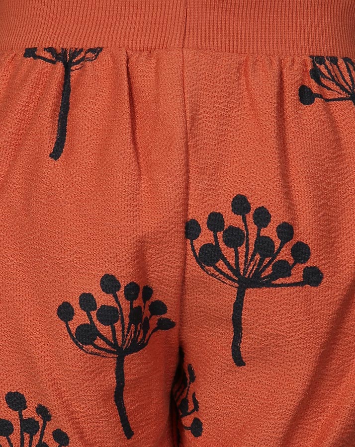 Shorts PURE – FLOWER in terracotta
