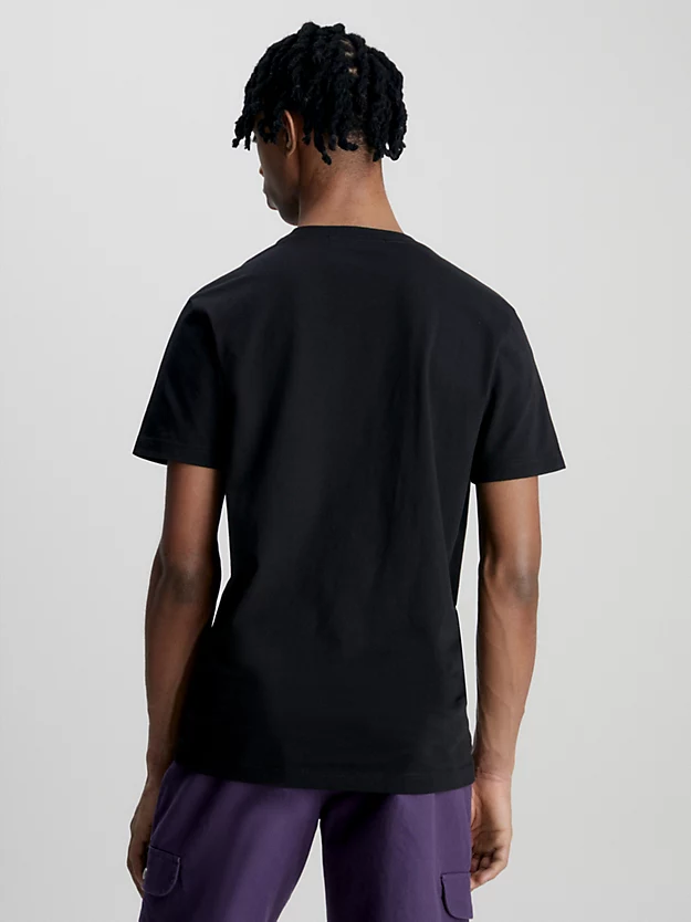 Camiseta de algodão com monograma