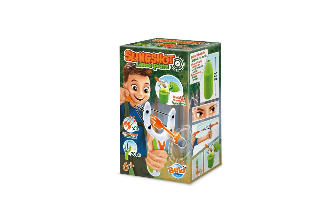 Slingshot katapult met 3 pijltjes