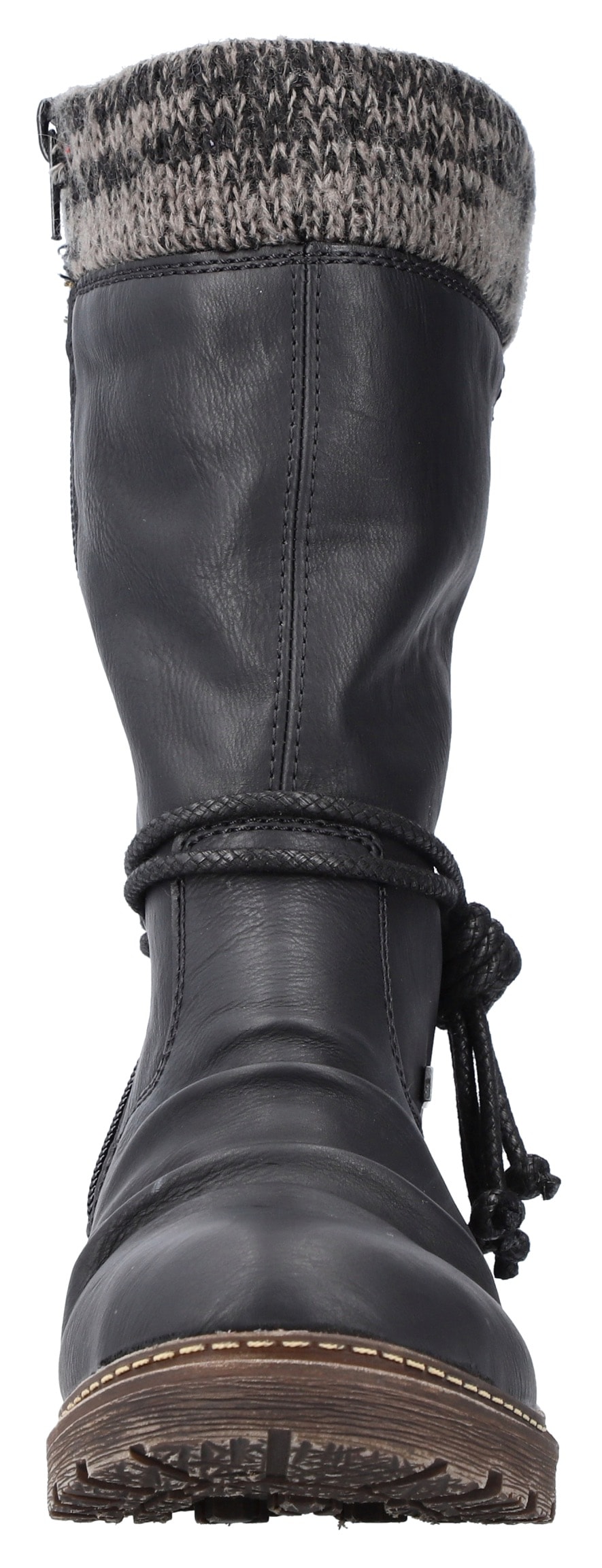 Rieker Winterstiefel  , Winterboots, Blockabsatz, TEX-Membran, mit gestricktem Schaftrand
