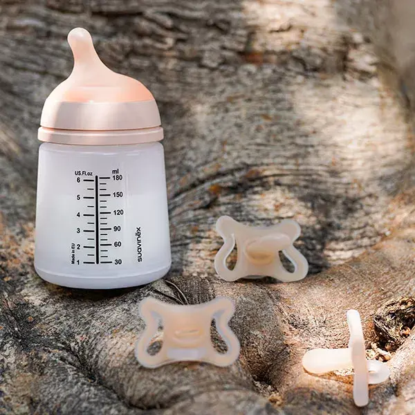 Kit de Mamadeiras Suavinex Zero Zero Fluxo Médio 180ml