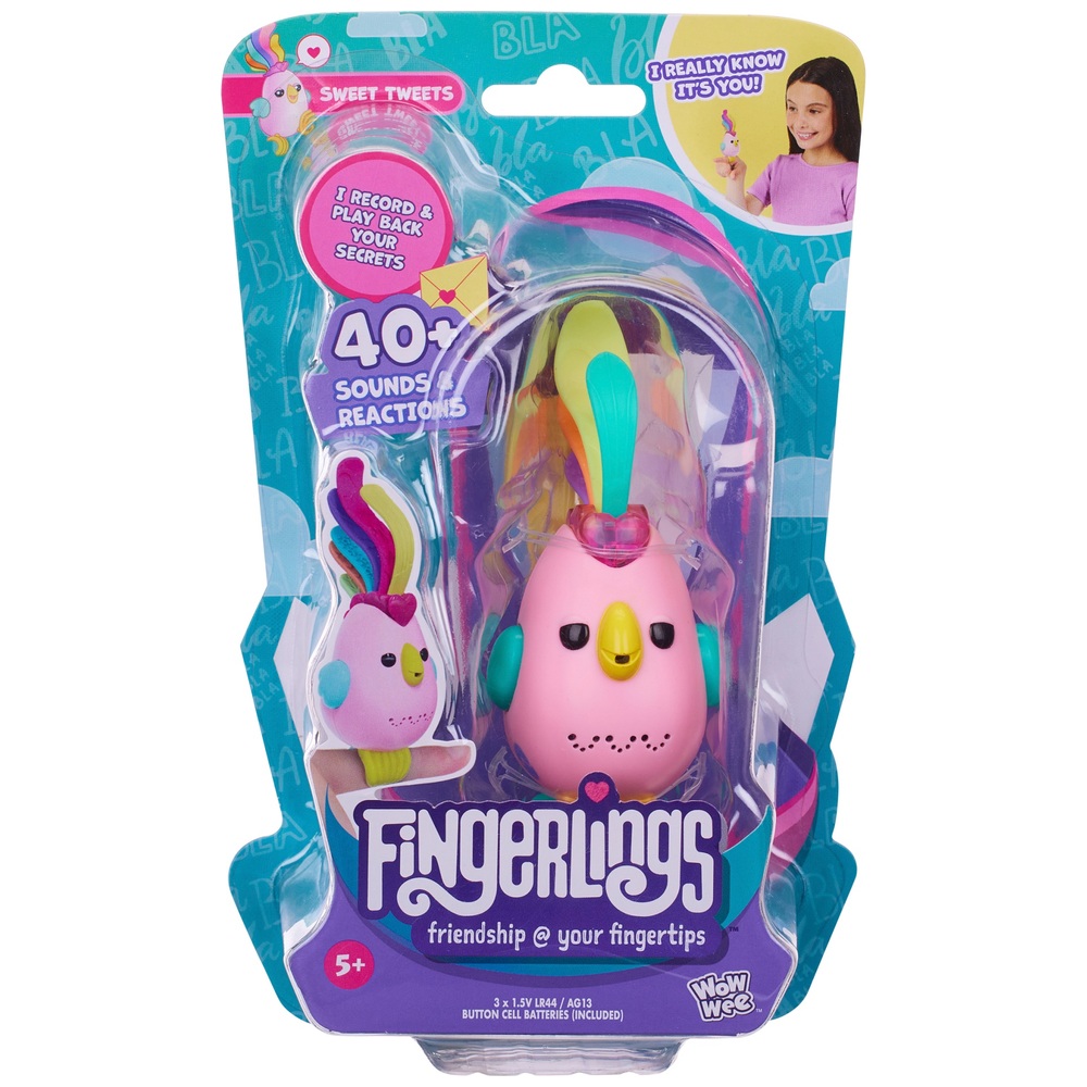 Fingerlings Sweet Tweets Bird Pink Debbie Interactive Pet