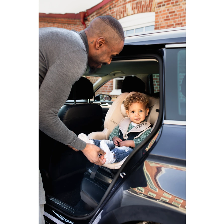 AXKID Kindersitz Spinkid i-Size Brick Melange