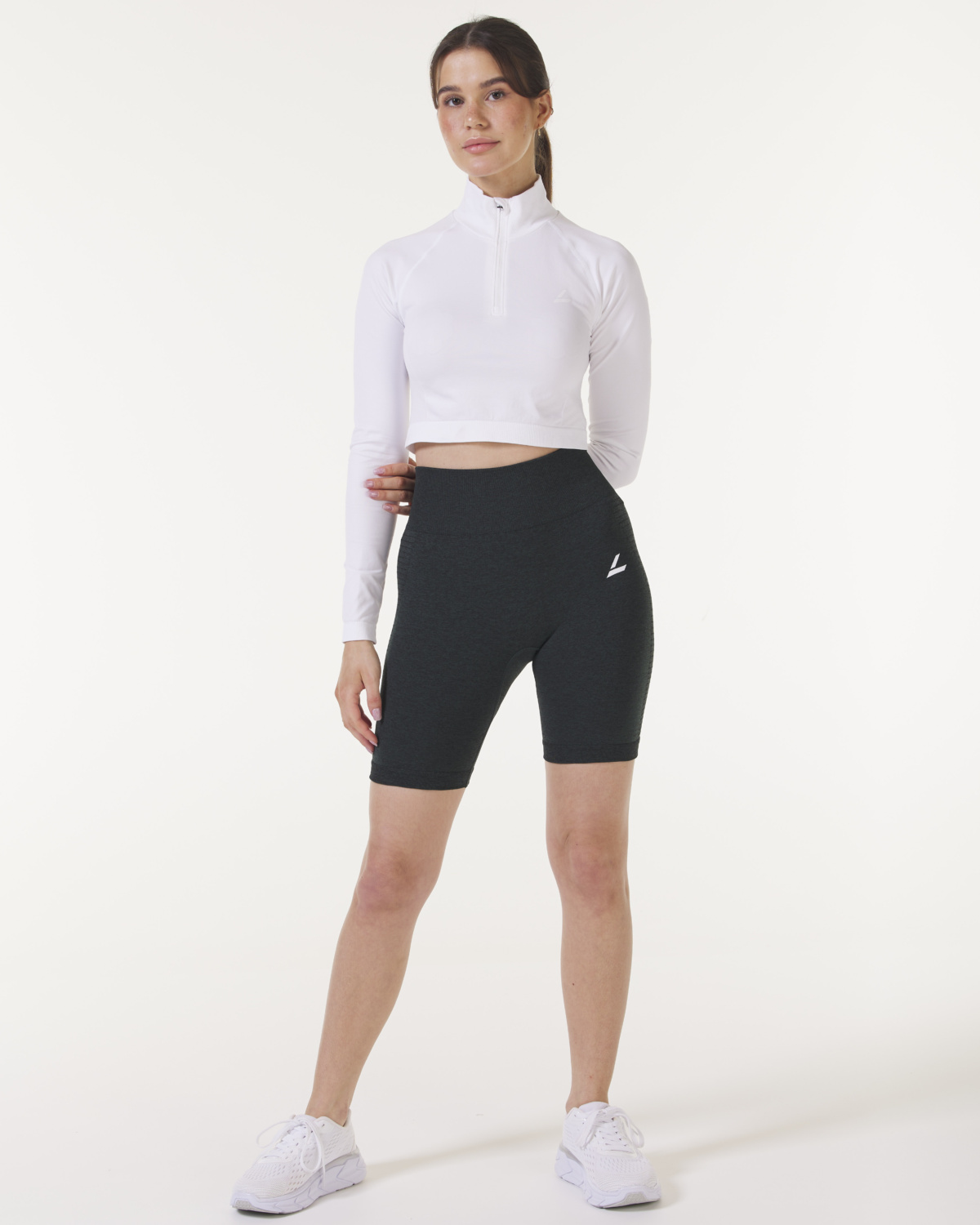 LEVITY Solar Seamless Shorts Green Melange