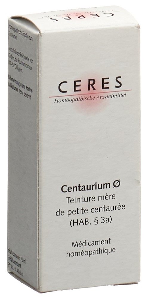 CERES Centaurium Urtinkt Fl 20 ml
