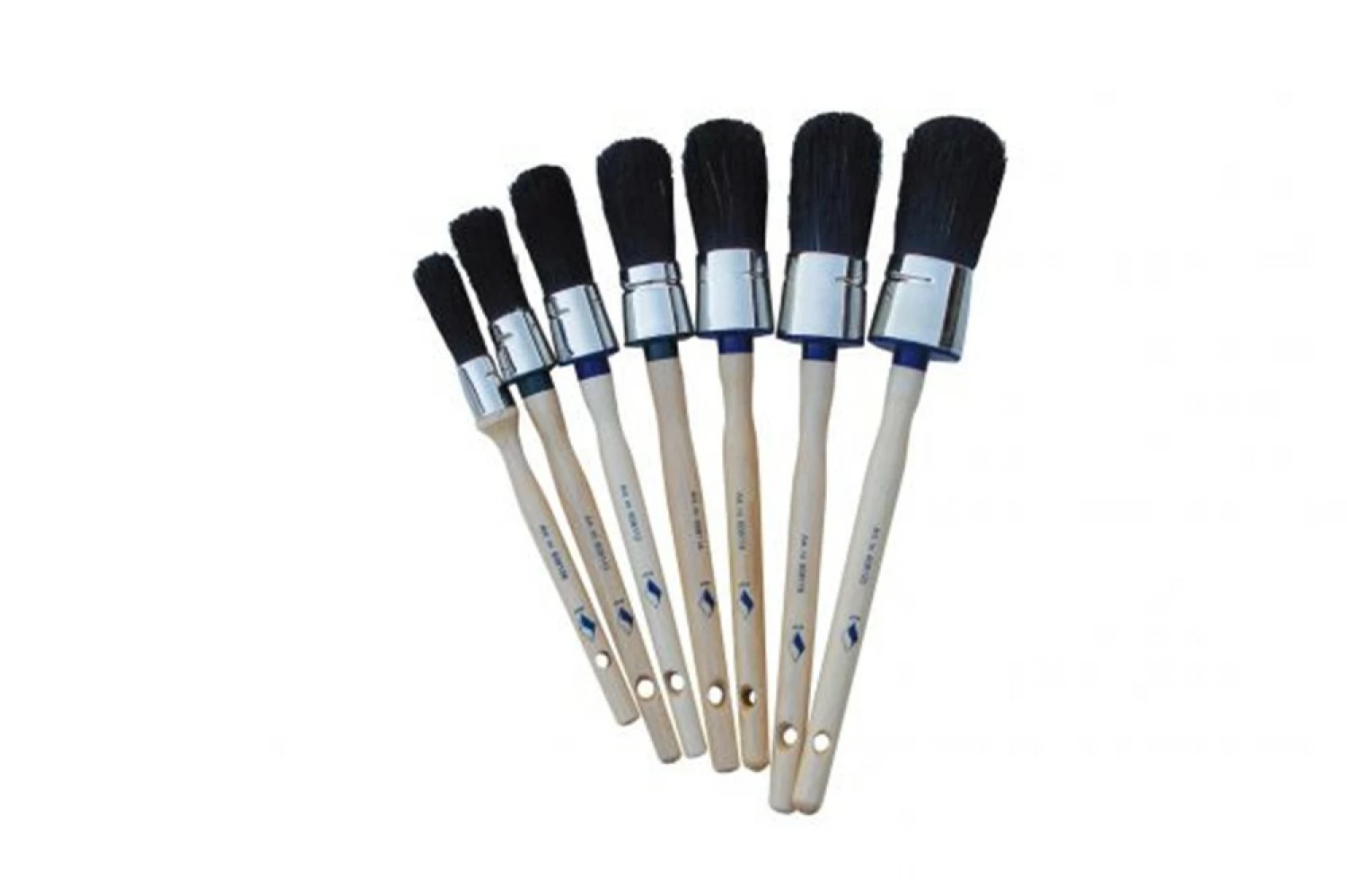Super Prof 6.081.08 ECO Patentpuntkwast - Zwart haar - Houten steel - 8mm