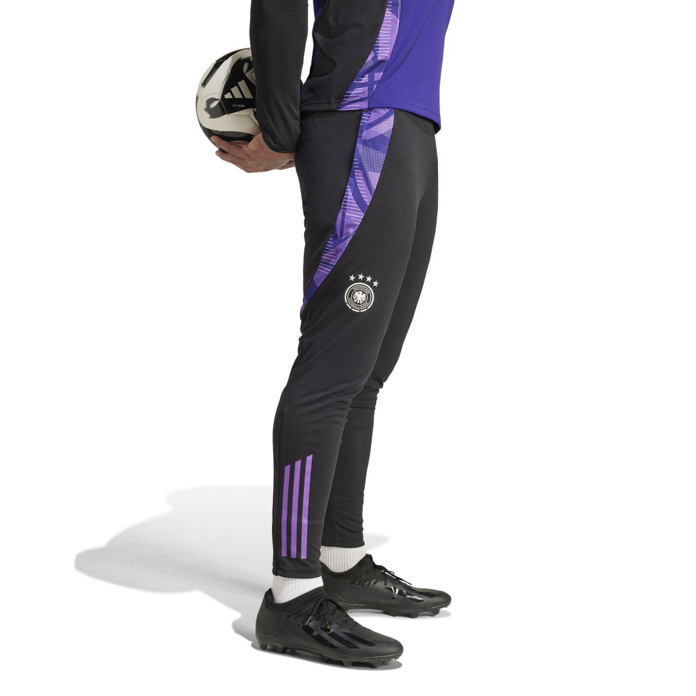 adidas Duitsland Trainingspak 1/4-Zip 2024-2026 Paars Zwart