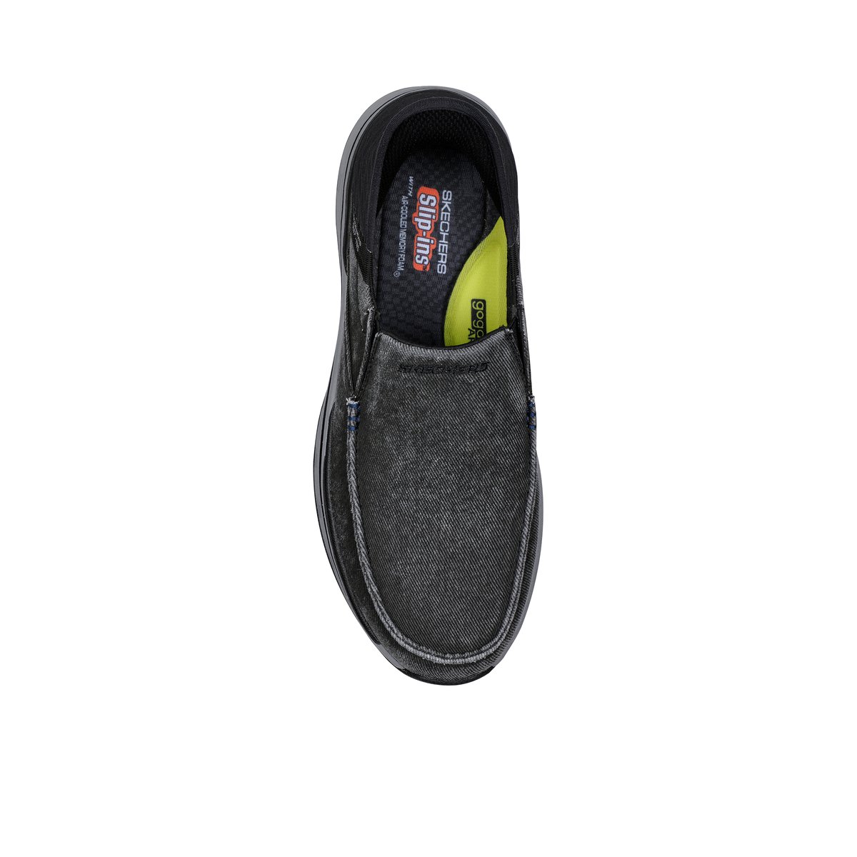 2X les points-Remaxed-m-Mocassins Chaussures Décontractées - Talon plat - Noir