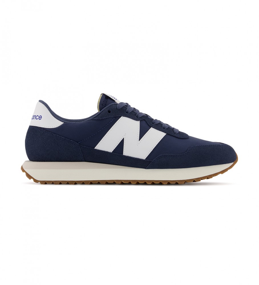 Tênis de couro New Balance MS237GB azul marinho