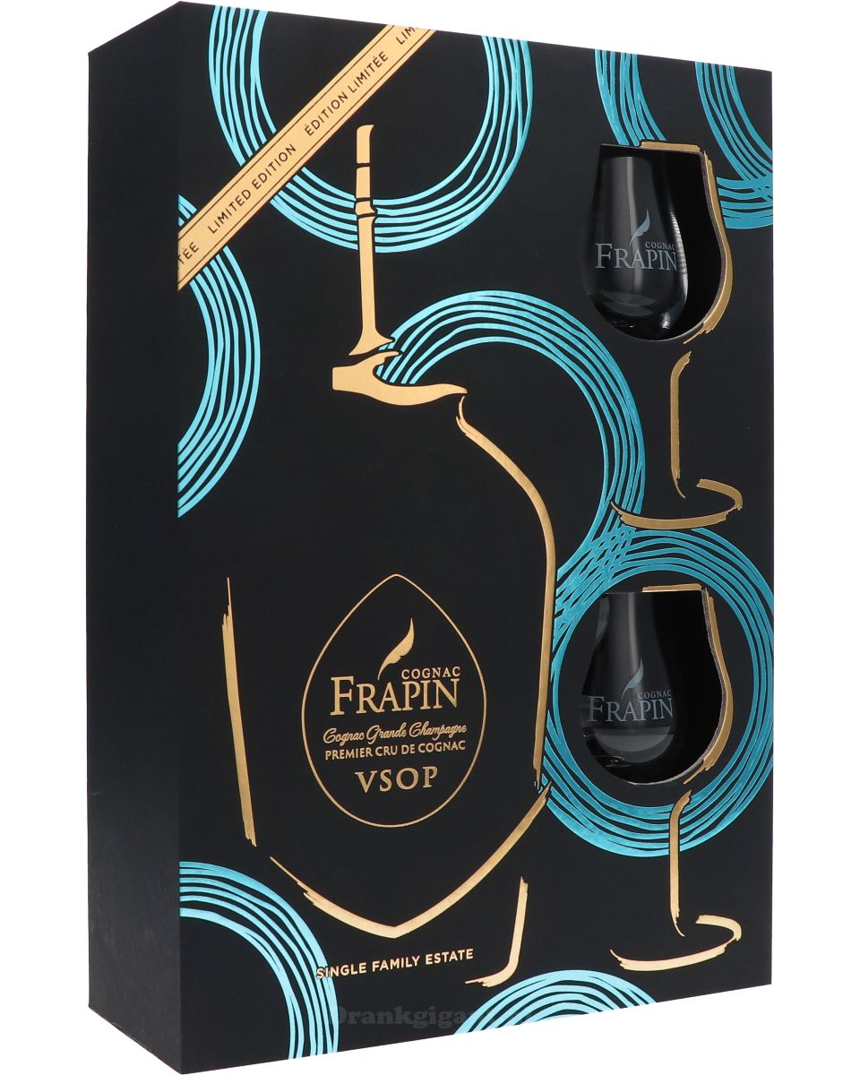 Frapin VSOP Cadeaubox + Glazen 70 cl