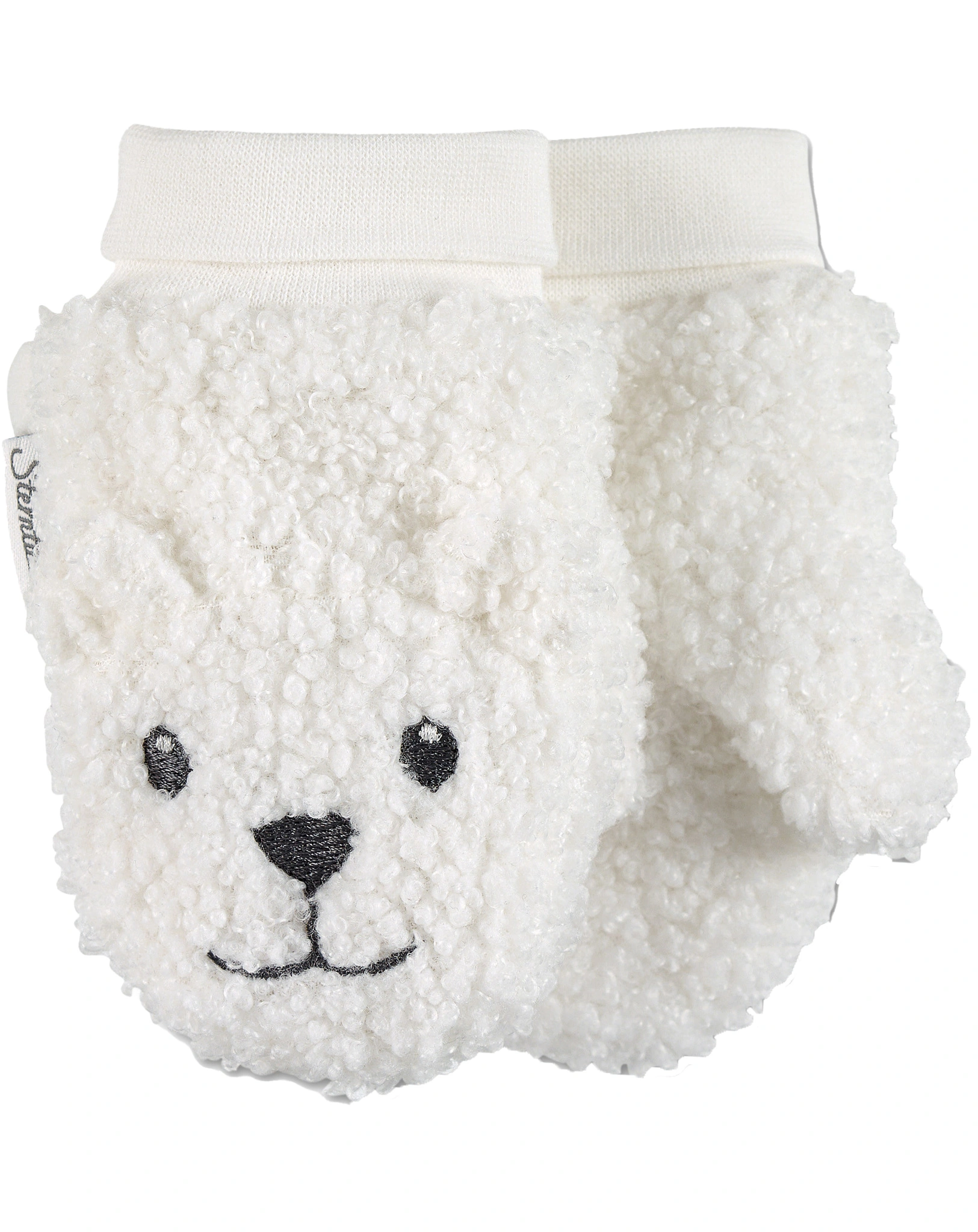 Teddy-Fäustlinge EISBÄR in ecru