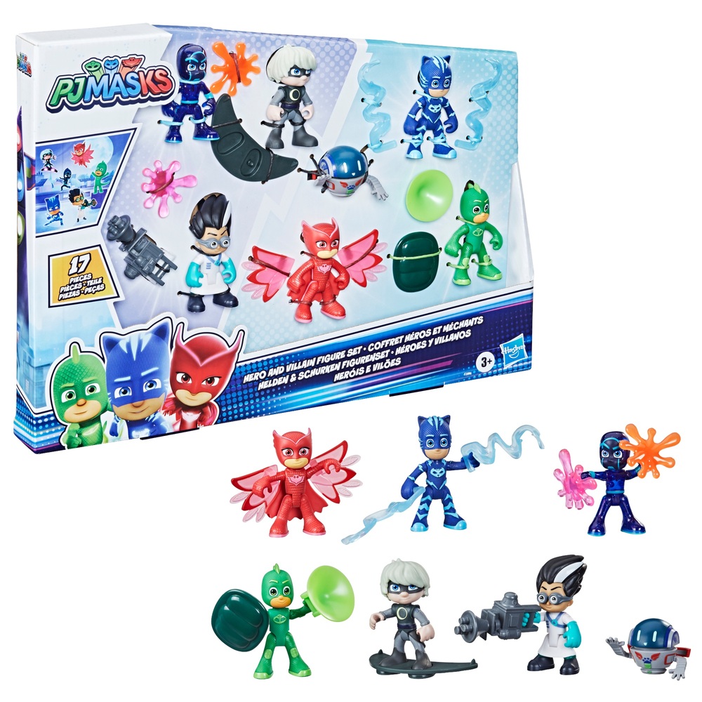 PJ Masks Helden- und Schurkenfigurenset