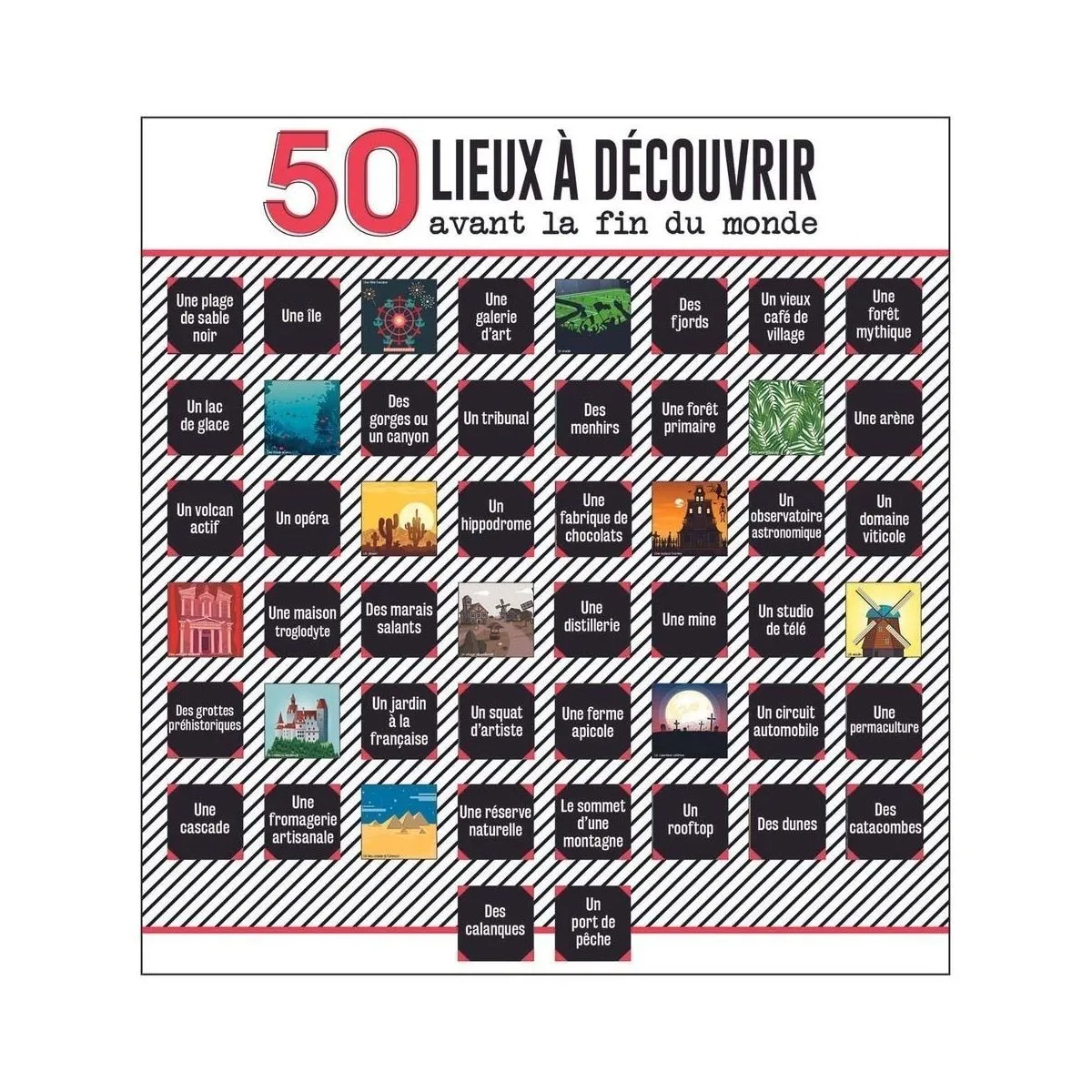 MISTER GADGET Poster 50 cases - Lieux à découvrir