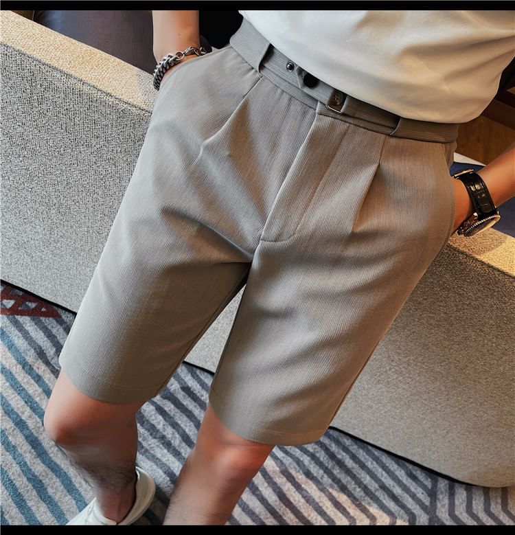Deepwood - Hoge taille effen korte jurk