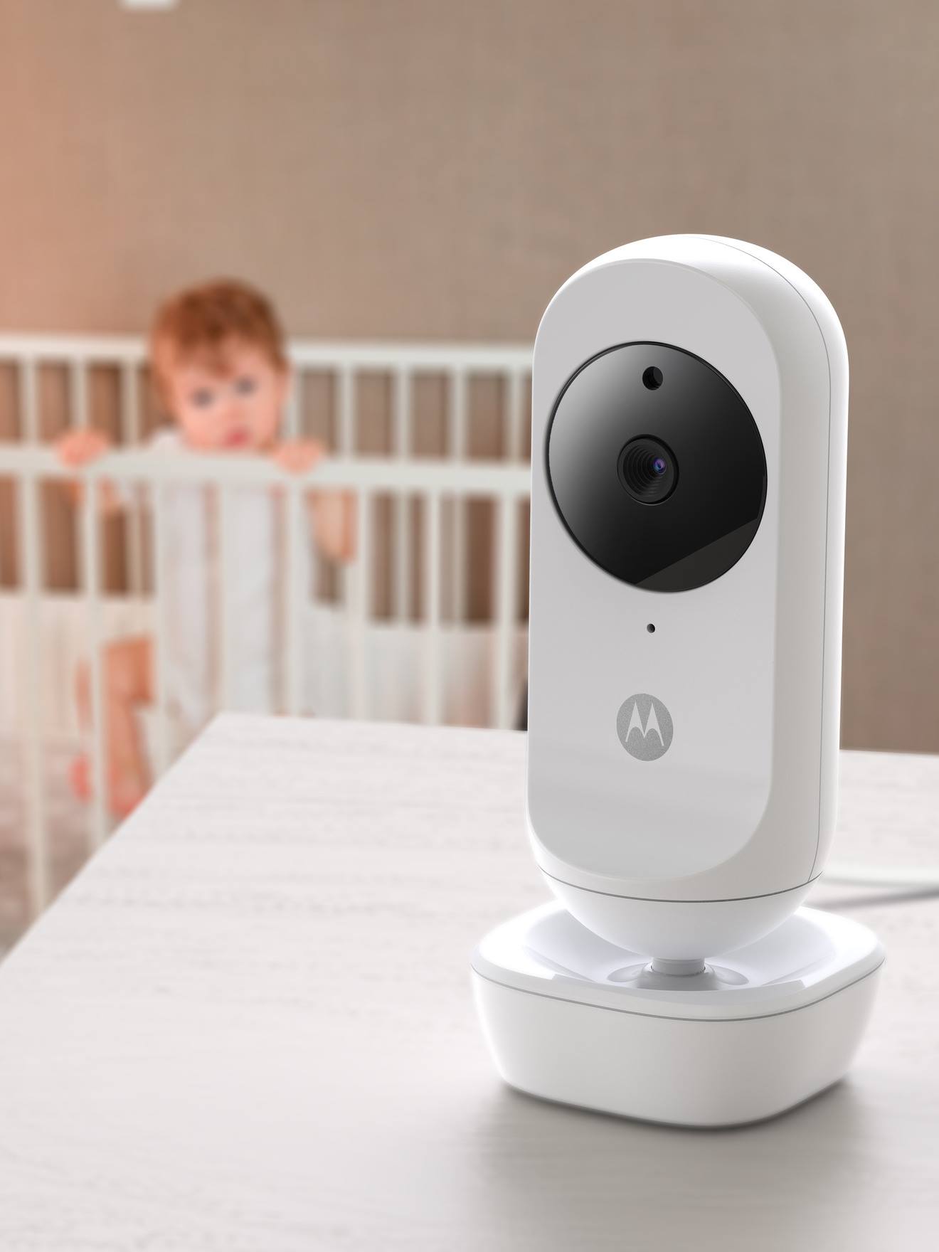Monitor de vídeo sem fio para bebês Motorola VM 35-2 Twin, branco