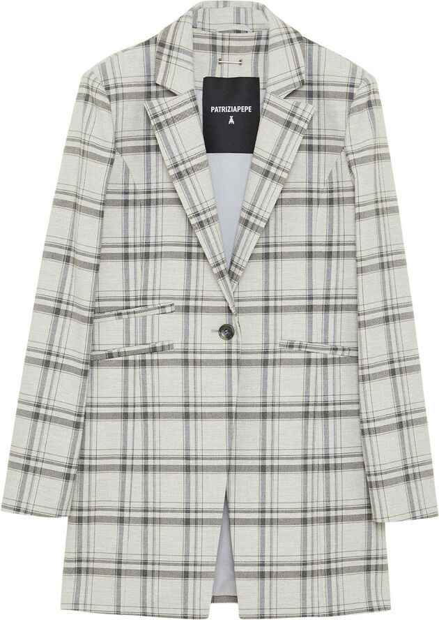 Patrizia Pepe GIACCA/JACKET Mineral gray check