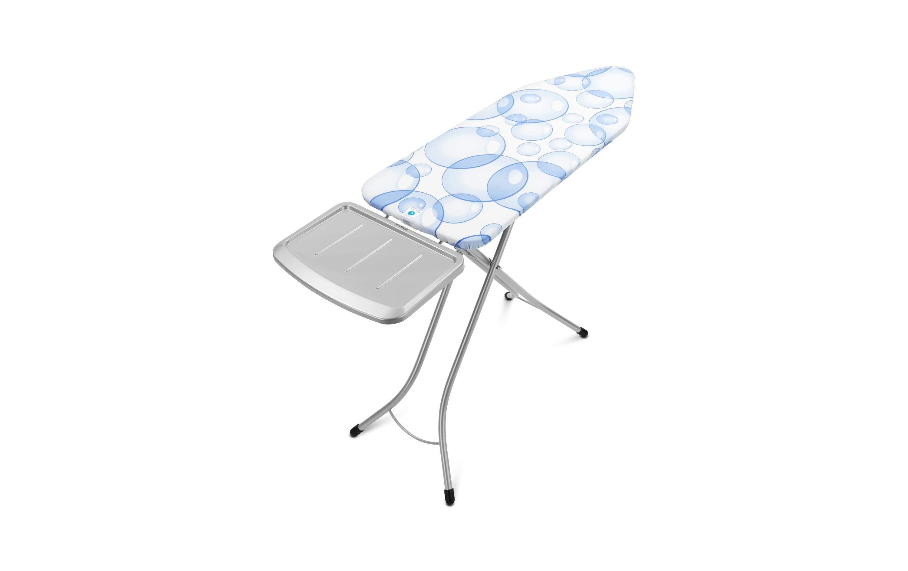 Bügeltisch mit Dampfstationsablage Bubbles<br>Bügelbrett C, 124 cm x 45 cm