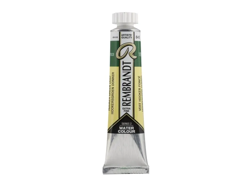 Rembrandt Watercolour Tube Hooker Green Deep 645