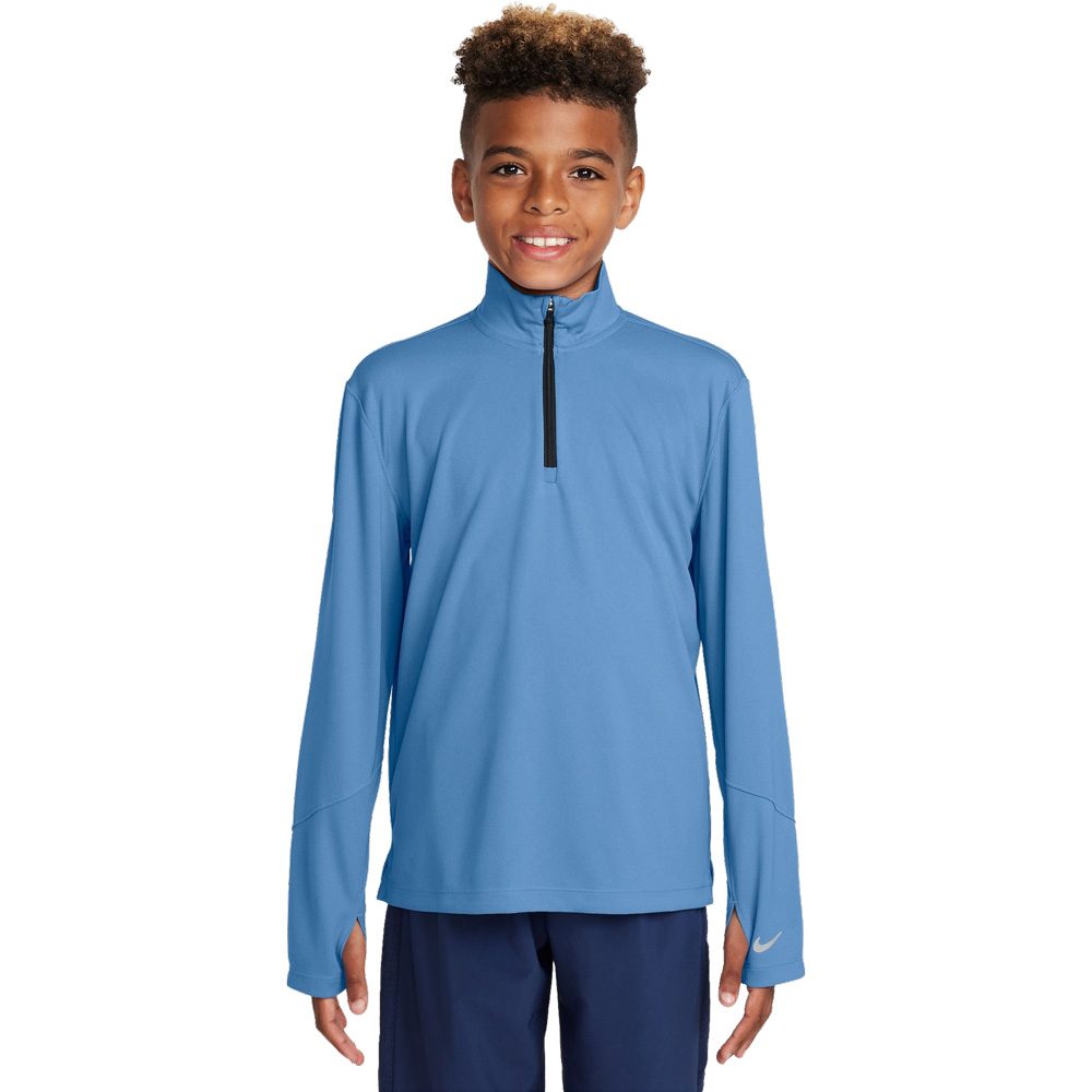 Nike Dri-Fit UV Longsleeve Jungen blue beyond