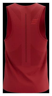 Débardeur Compressport Pro Racing Singlet Rouge