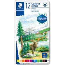Crayon couleur Design Journey, étui métal de 12