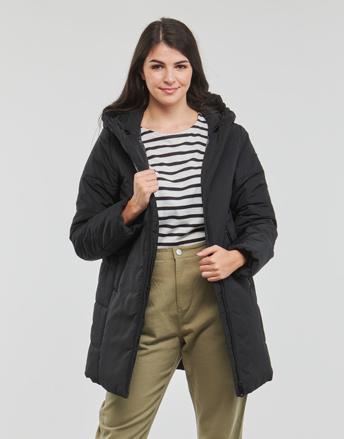 Geox - W MYRIA LONG COAT - Noir