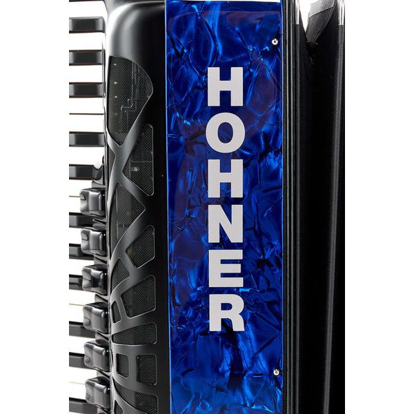 Hohner Bravo III 96 silent key blue