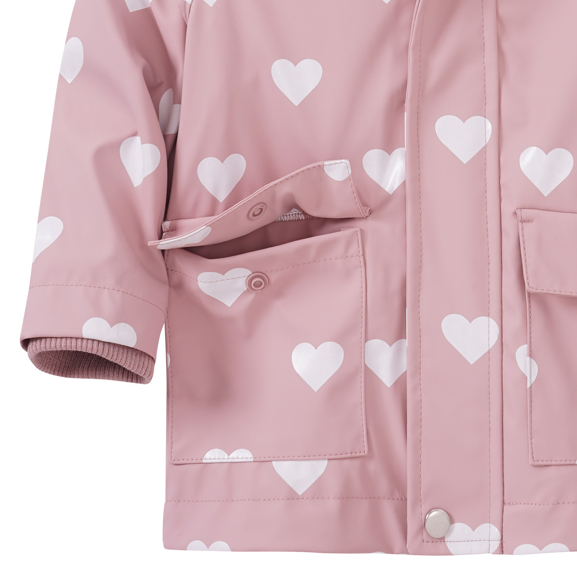 Topolino Mädchen Regenjacke mit Beschichtung rosa