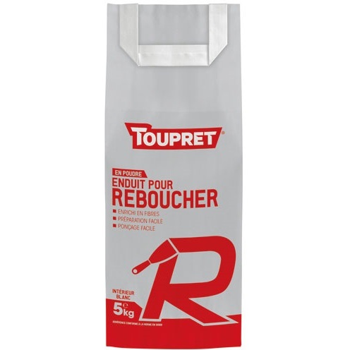 Enduit rebouchage intérieur en poudre 5kg blanc