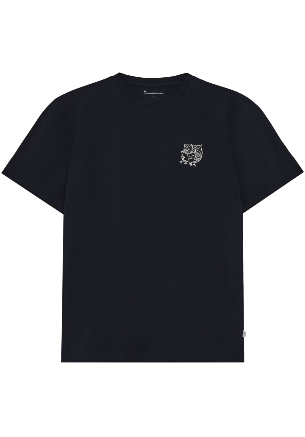 Knowledge Cotton Apparel T-Shirt SOS Regenerative Chest Print Night Sky