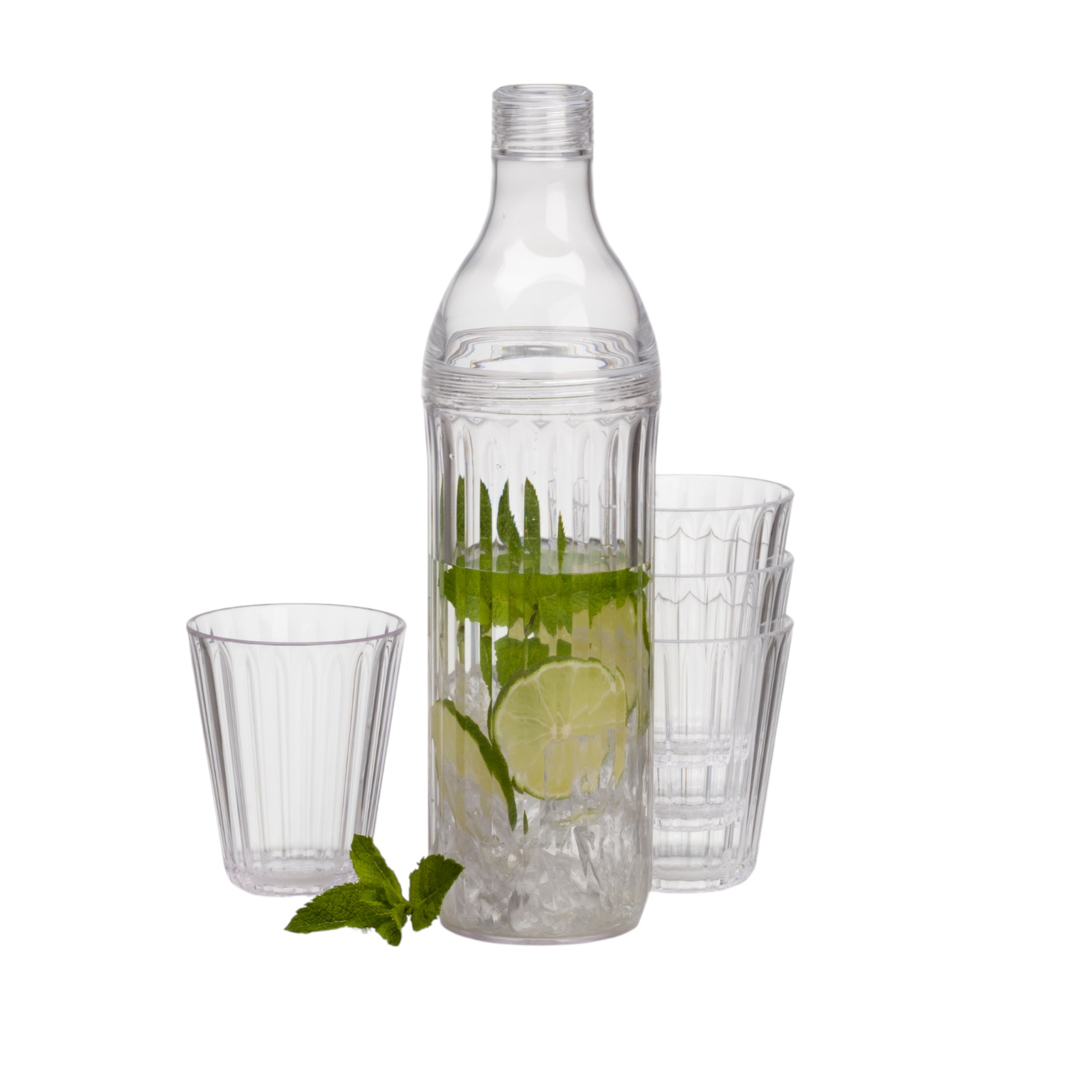 Flamefield Infuser set met waterfles en 4 glazen
