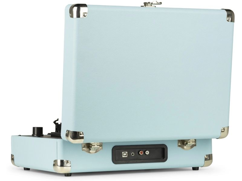 Audizio Plattenspieler RP114 Blau Stilvoller Plattenspieler im Kofferdesign