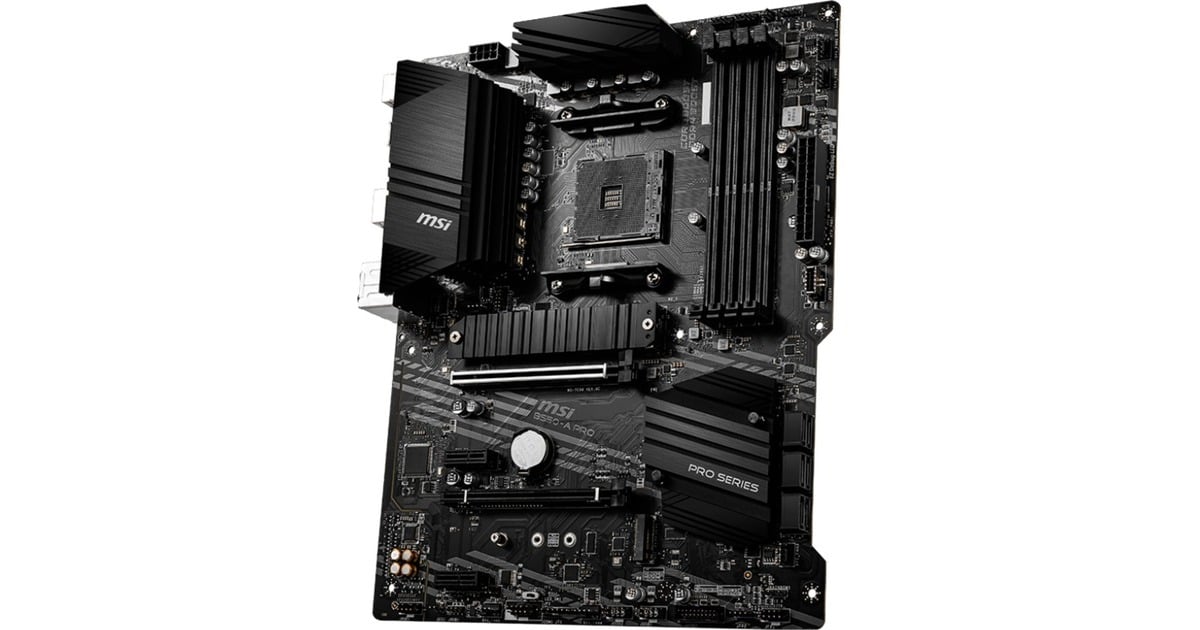 MSIB550-A PRO socket AM4 moederbord  (Zwart, RAID, Gb-LAN, Sound, ATX, Tweedekans)