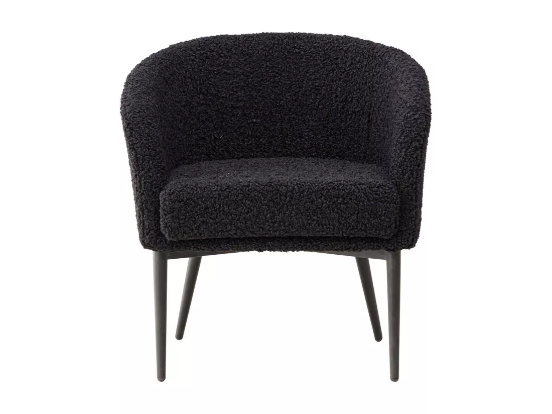Fauteuil en tissus teddy Fluffy