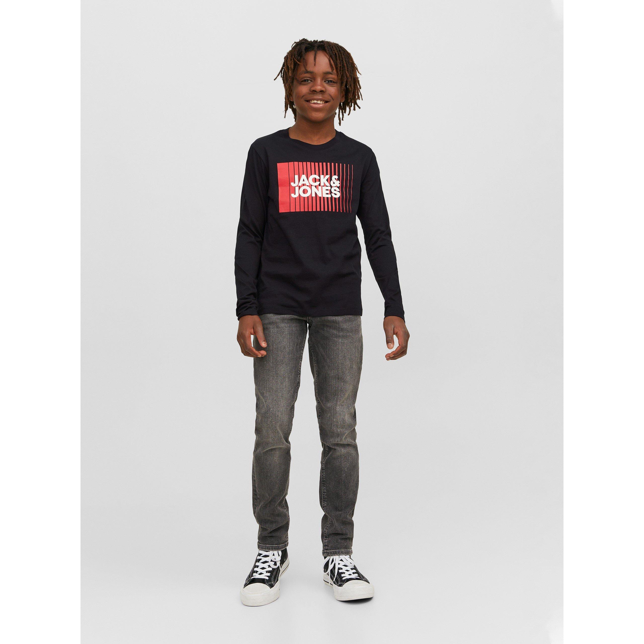 Jack and Jones J And J Logo Long Sleeve Tee Juniors