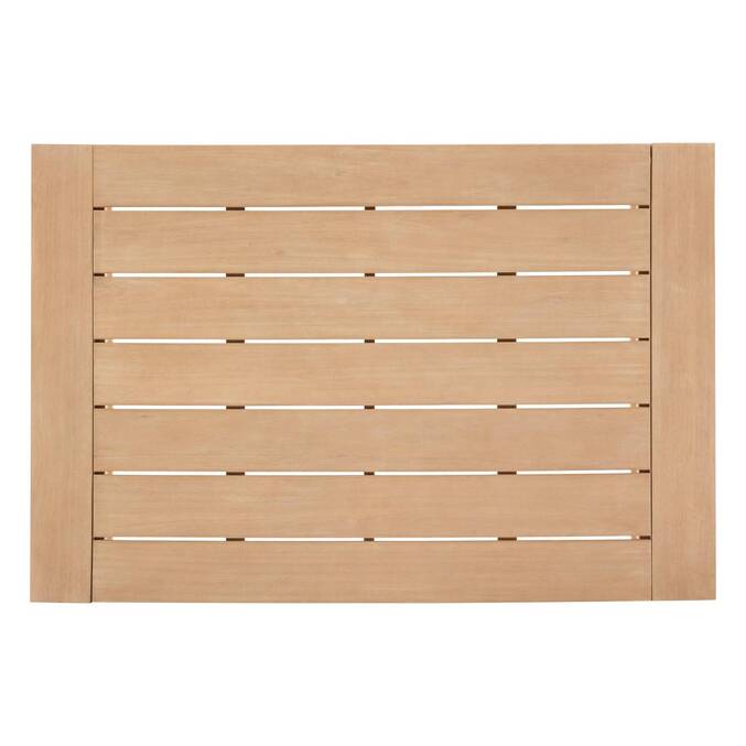 Table basse de jardin rectangulaire LOEVO Eucalyptus