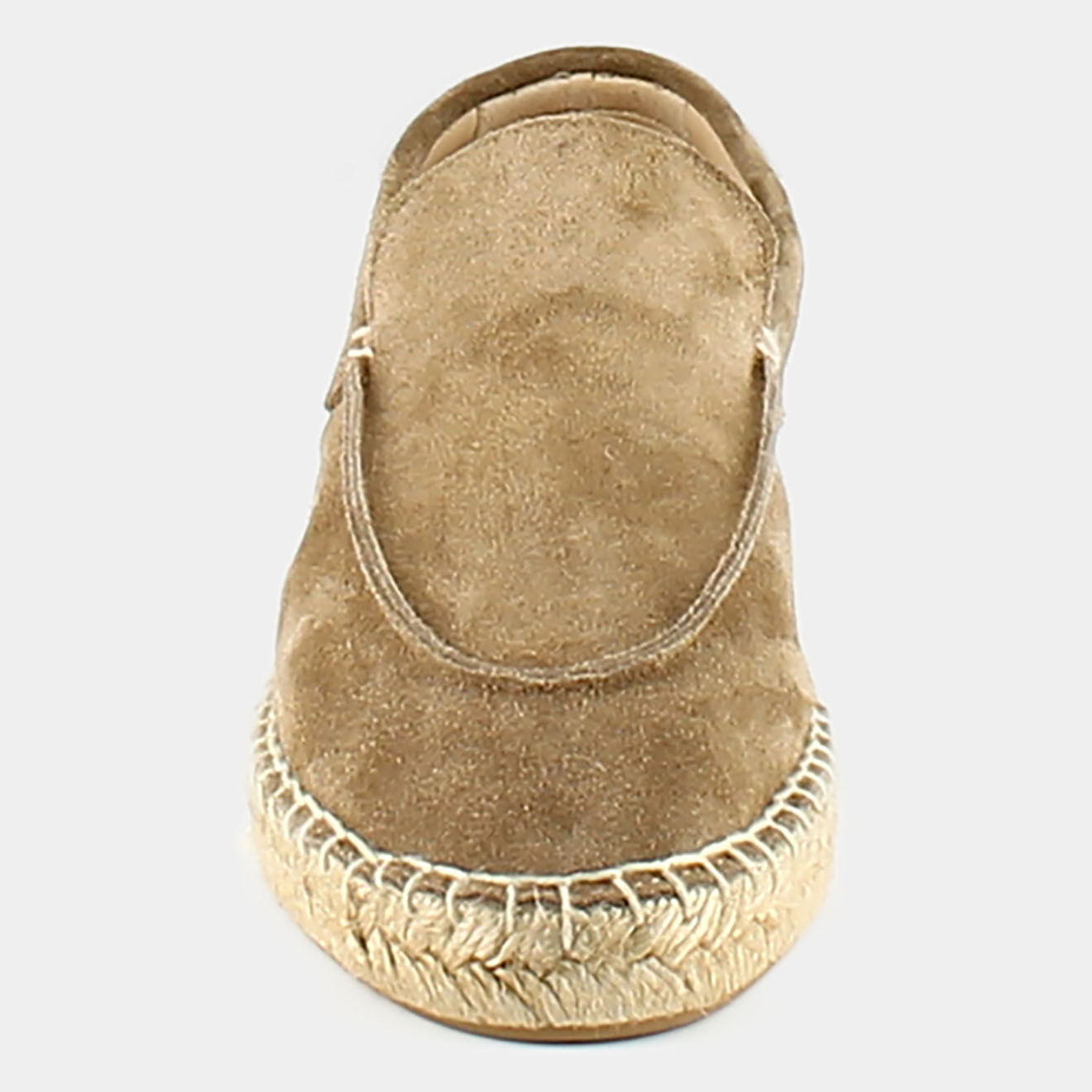 Jonak Espadrilles en Velours de Cuir Matthew taupe